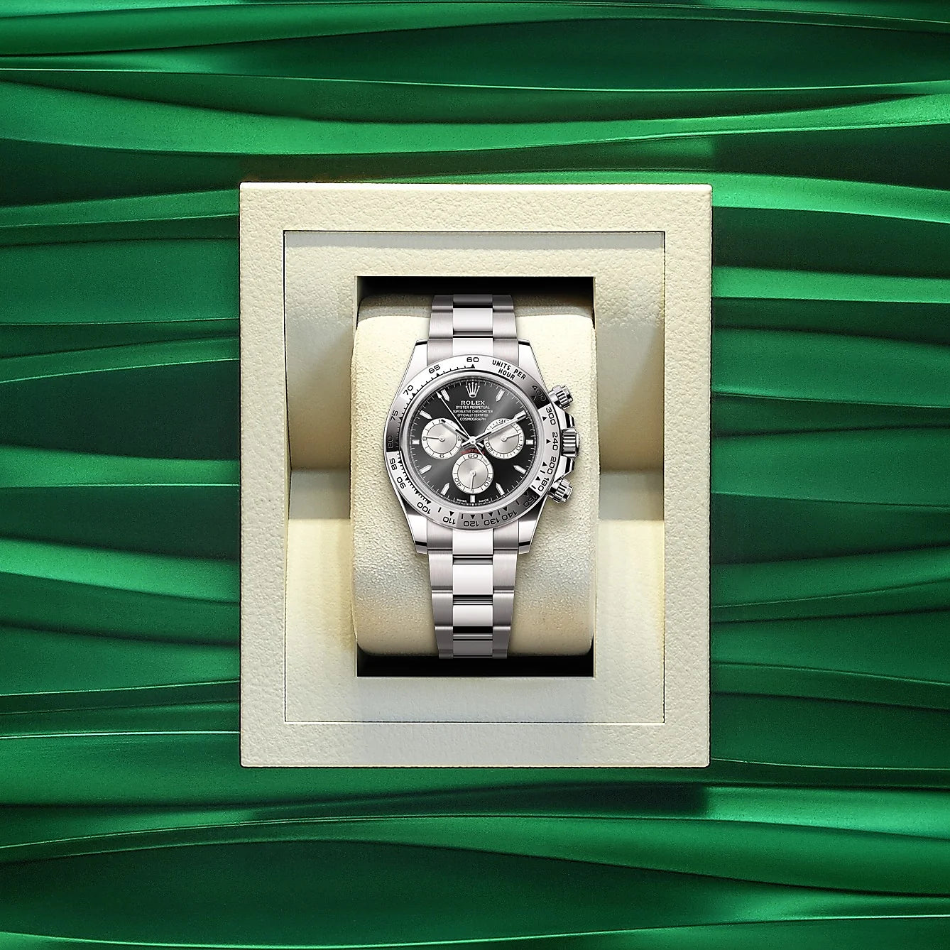 Cosmograph Daytona 40Mm, 18K White Gold, Ref# 126509-0001