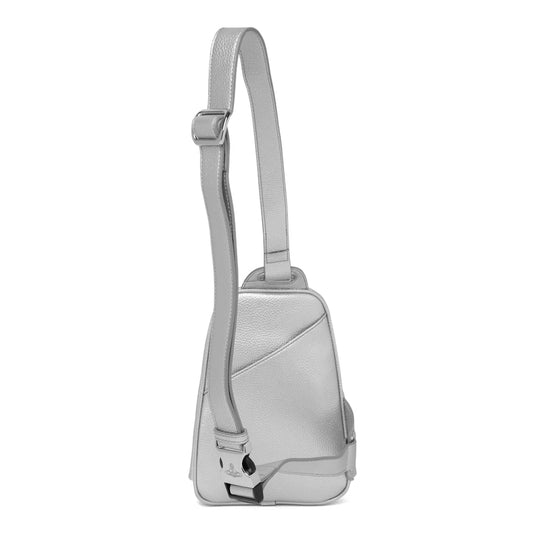 SILVER POLYURETHANE BAG