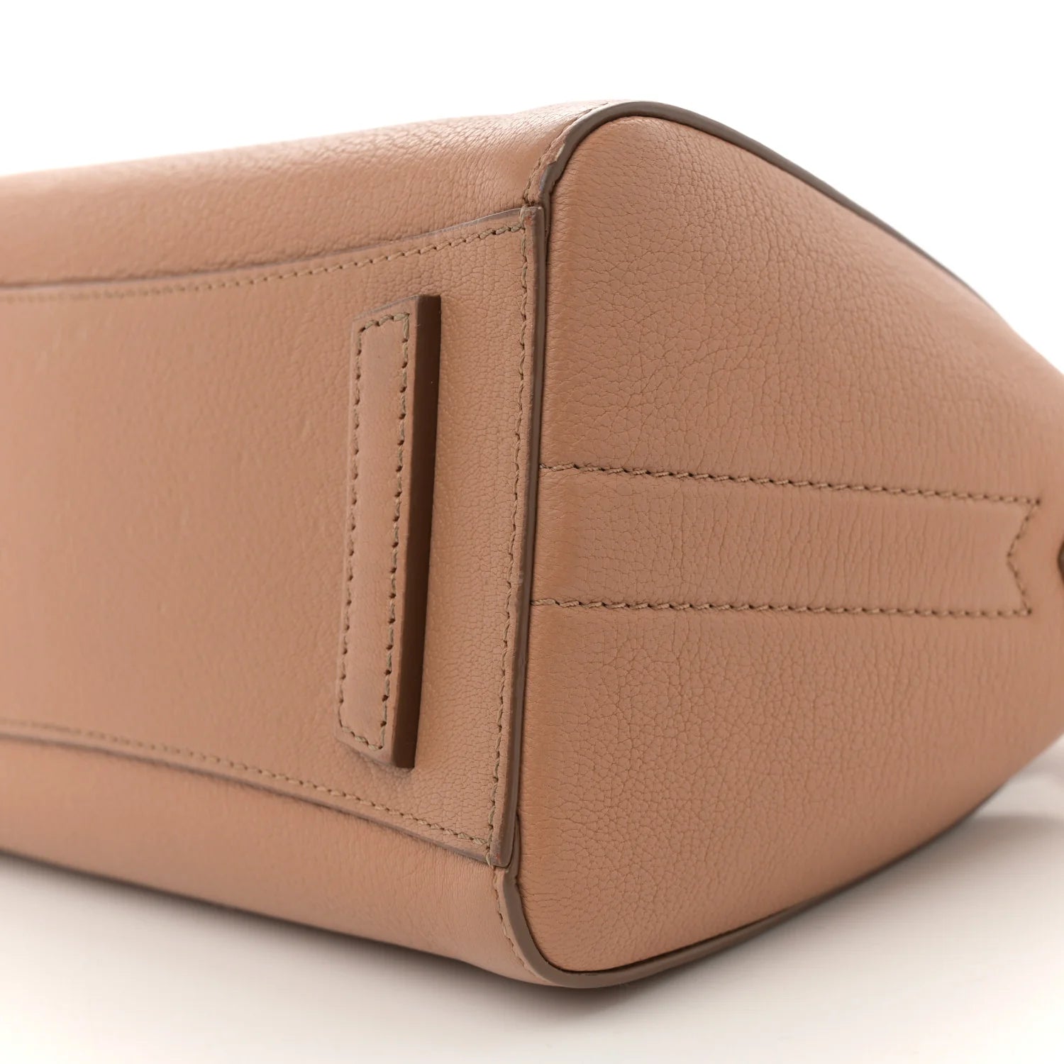 Sugar Goatskin Mini Antigona Medium Beige