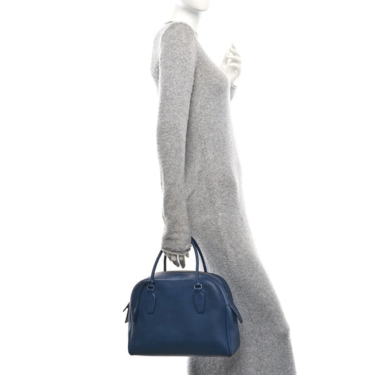 Polished Saddle Calfskin India 12 Blue Nights