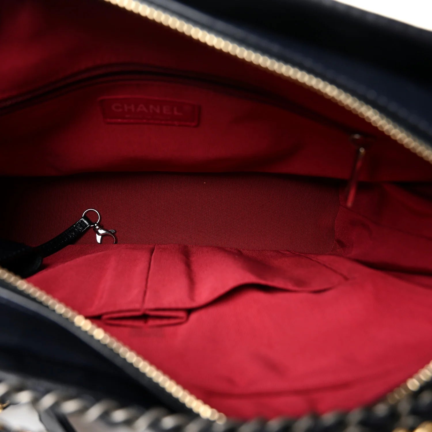 Tweed Calfskin Quilted Medium Gabrielle Hobo Black Blue