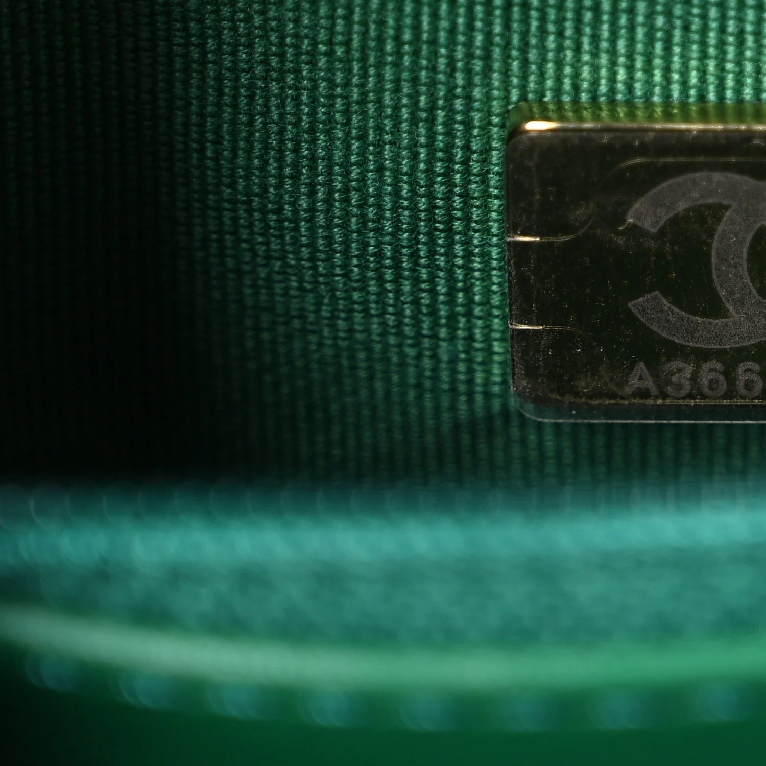 Shiny Aged Calfskin Quilted Nano Kelly Shopper Green