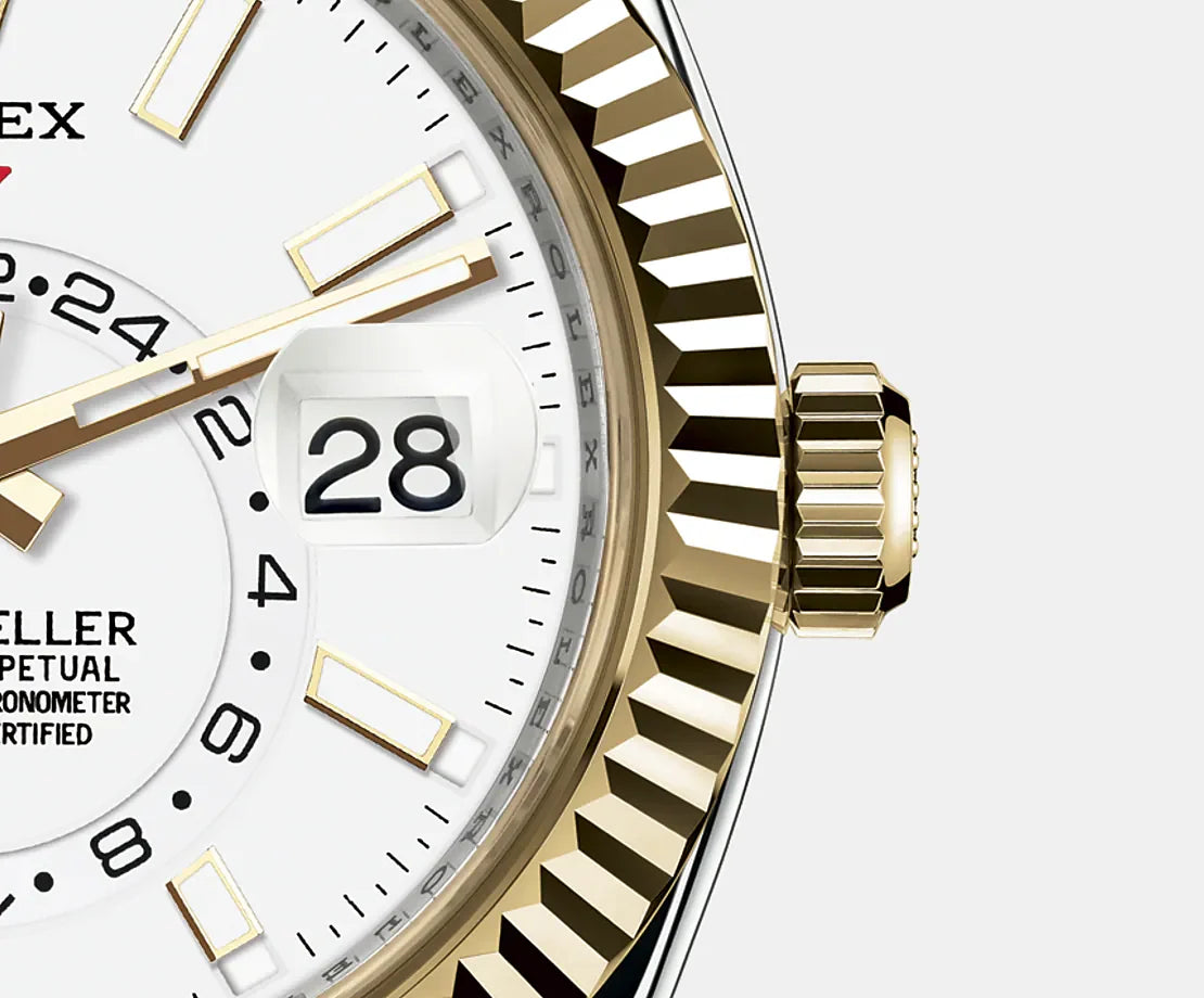 Sky-Dweller 42Mm, Oystersteel and 18K Yellow Gold, Ref# 326933-0010