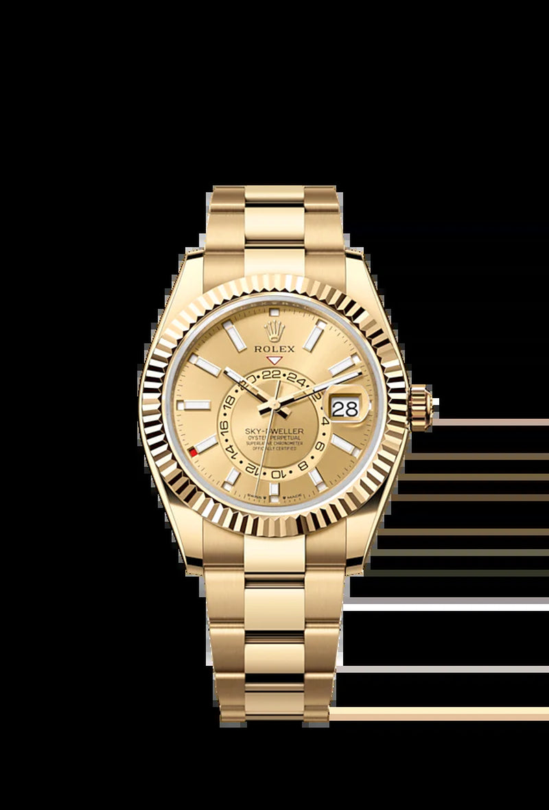 Sky-Dweller, 42Mm, 18K Yellow Gold, Ref# 336938-0001