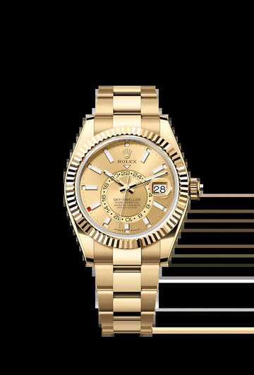 Sky-Dweller, 42Mm, 18K Yellow Gold, Ref# 336938-0001