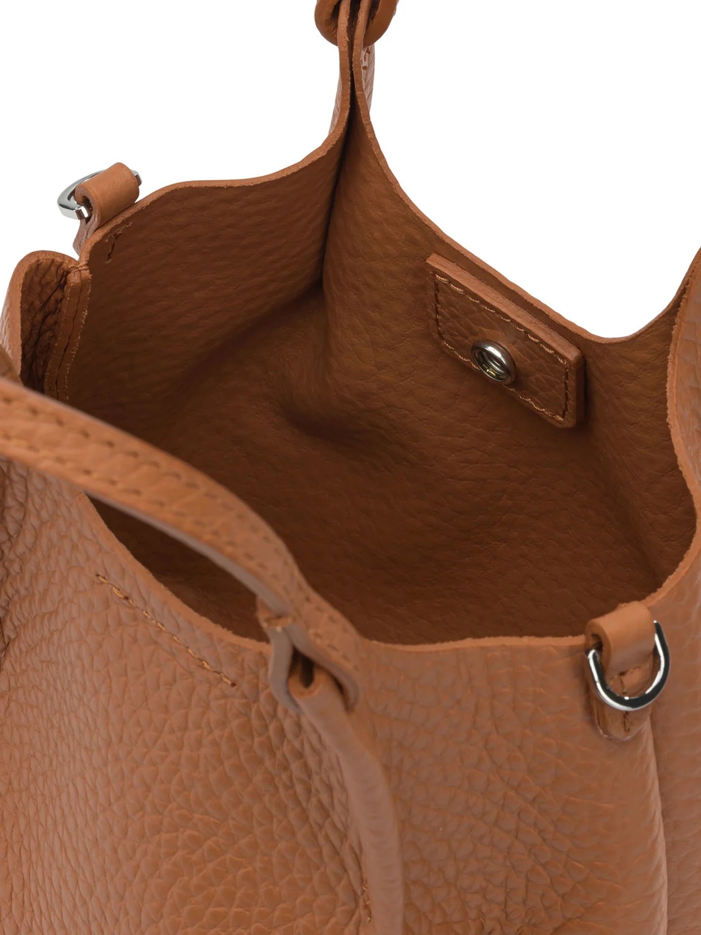 ORANGE LEATHER HANDBAG