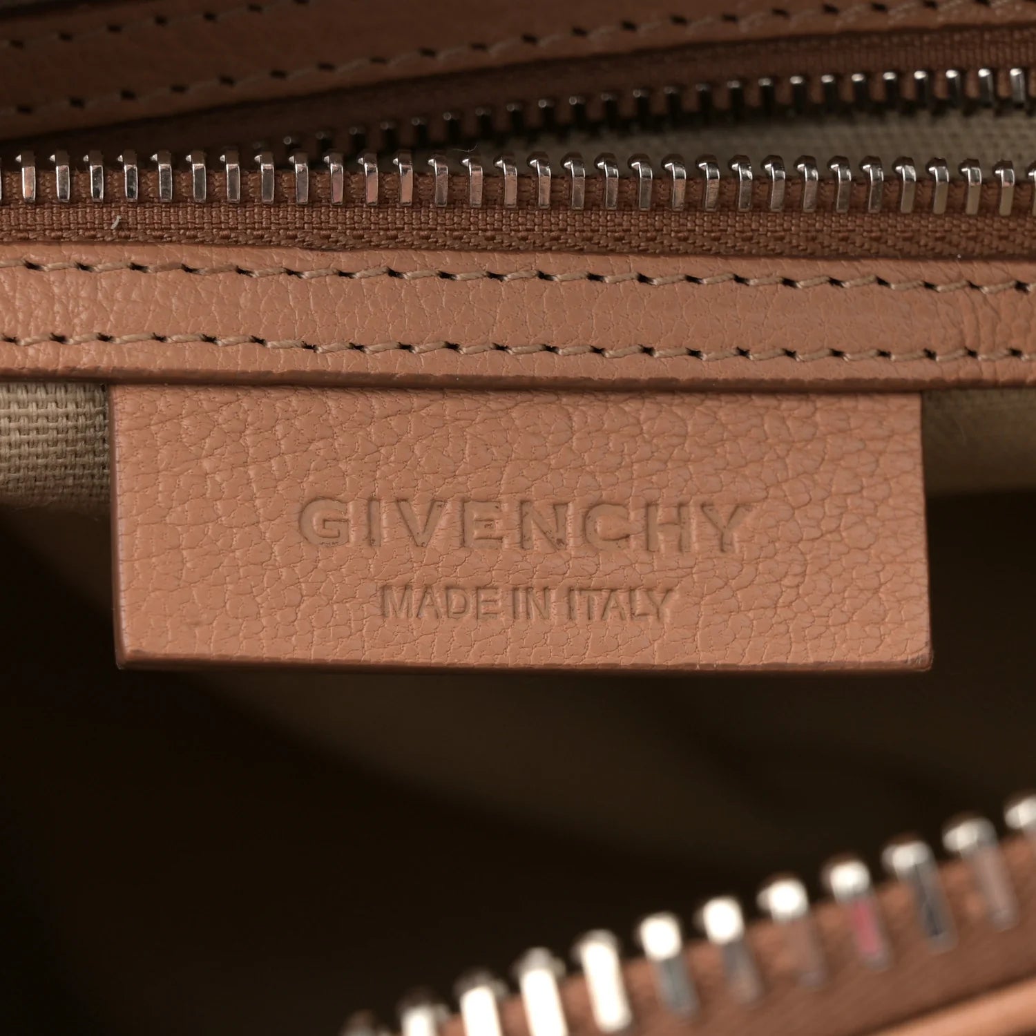 Sugar Goatskin Mini Antigona Medium Beige