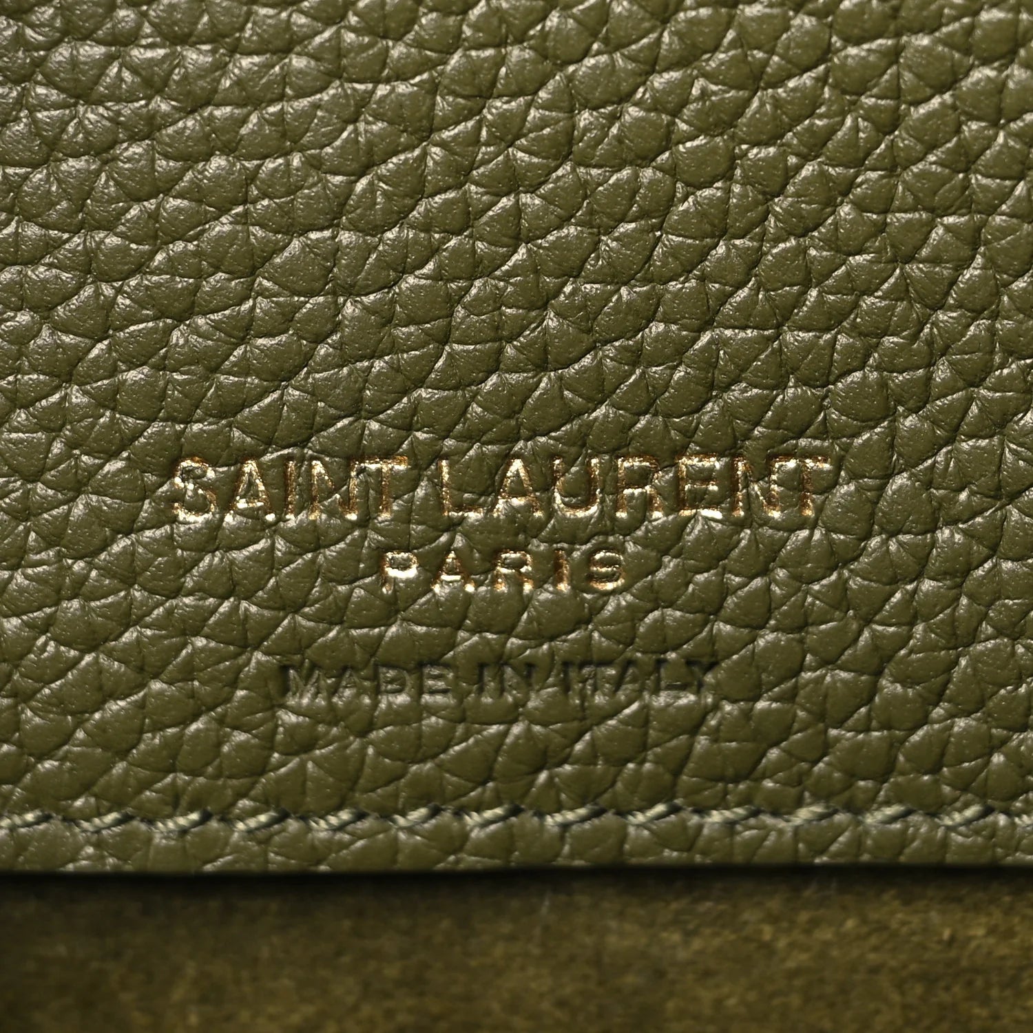 Grained Calfskin Nano Supple Sac De Jour Loden Green