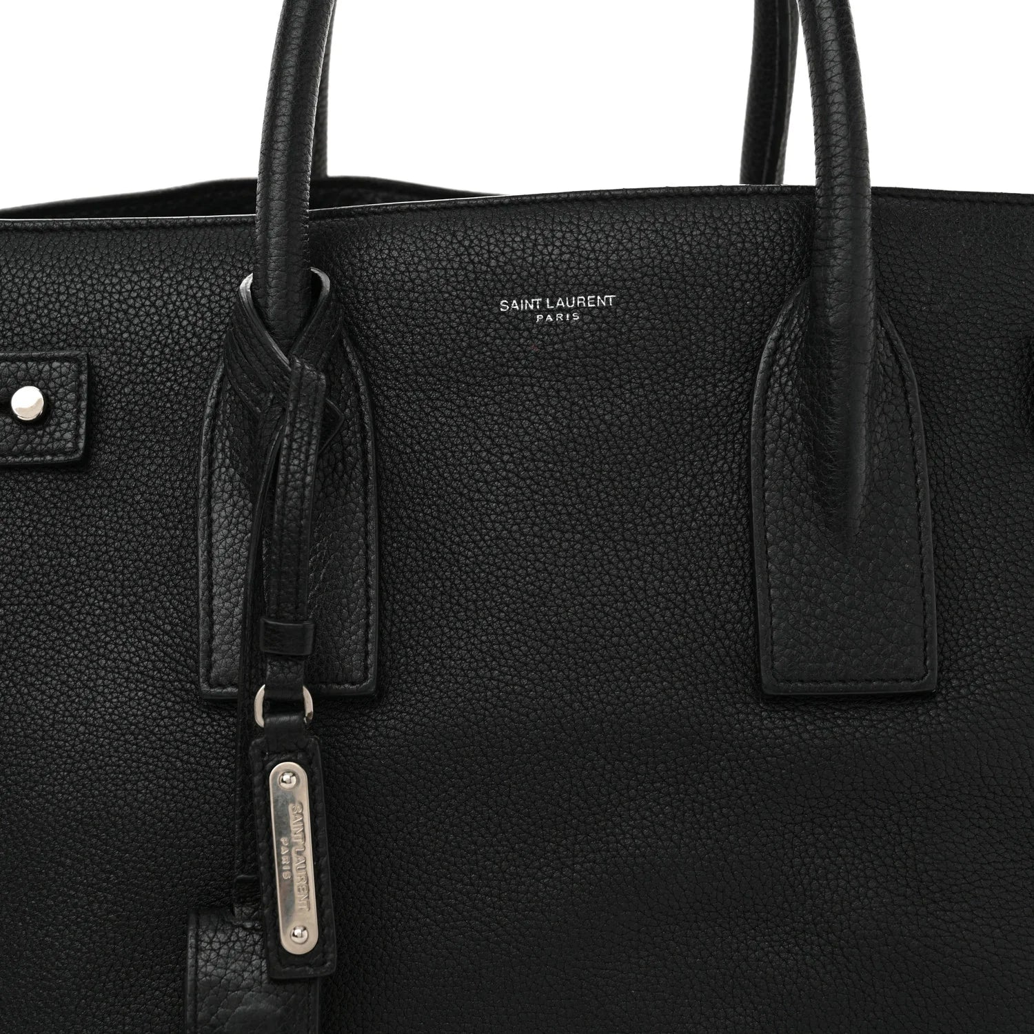 Grained Calfskin Medium Souple Sac De Jour Black