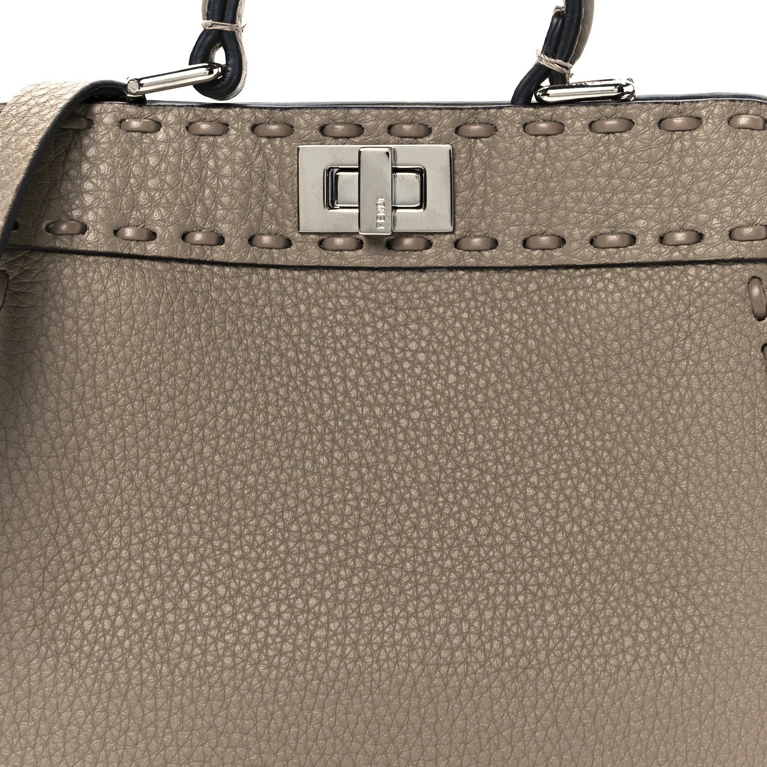 Cuoio Romano Selleria Mini Peekaboo I SEE U Iconic Satchel Fettuccia