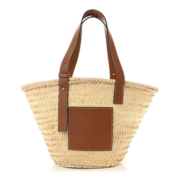 Raffia Basket Tote Bag Natural Tan