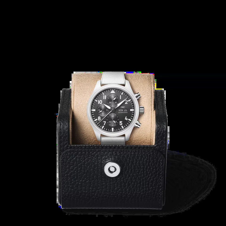 Unworn  Pilot’S Watch Chronograph TOP GUN Edition “Lake Tahoe”, Ceramic, Titanium, 44,5Mm, Ref# IW389105, Box and Papers