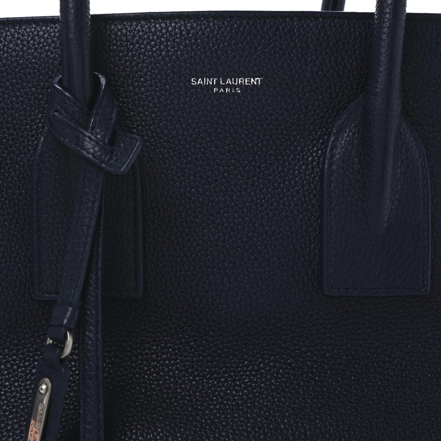 Grained Calfskin Small Supple Sac De Jour Navy