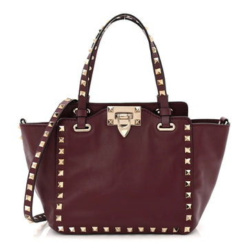 Vitello Mini Rockstud Tote Rubin