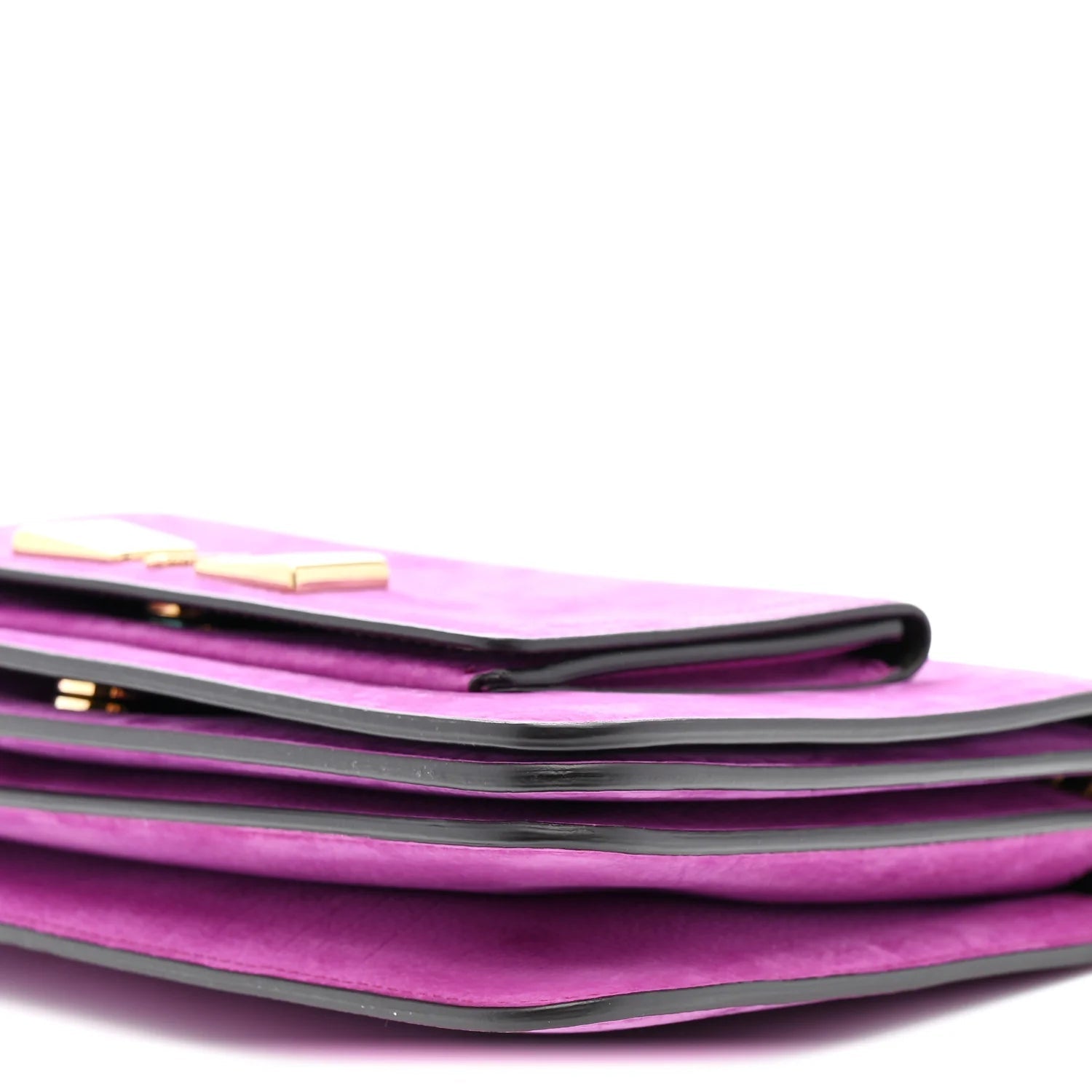 Suede Ginevra Chain Bag Purple