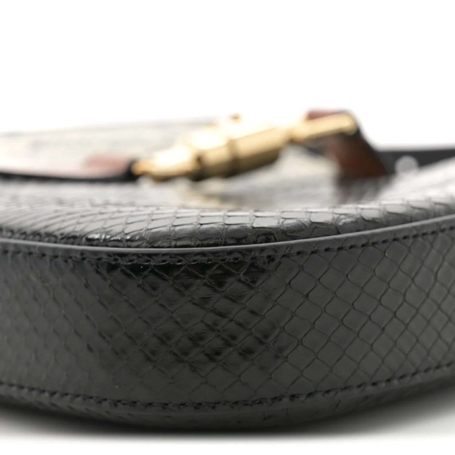 Snakeskin Small Jackie 1961 Hobo Black Beige