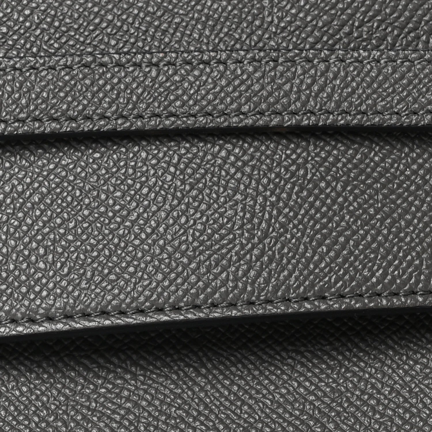 Grained Calfskin Mini Belt Bag Grey