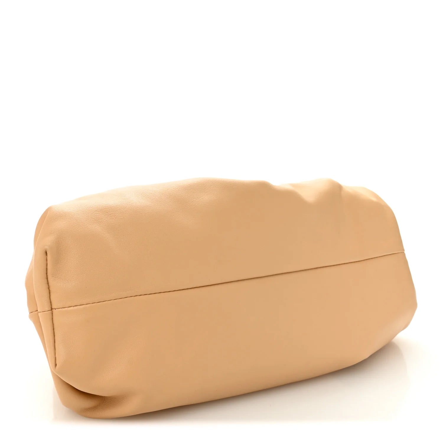 Smooth Butter Calf the Pouch Oversized Clutch Nude