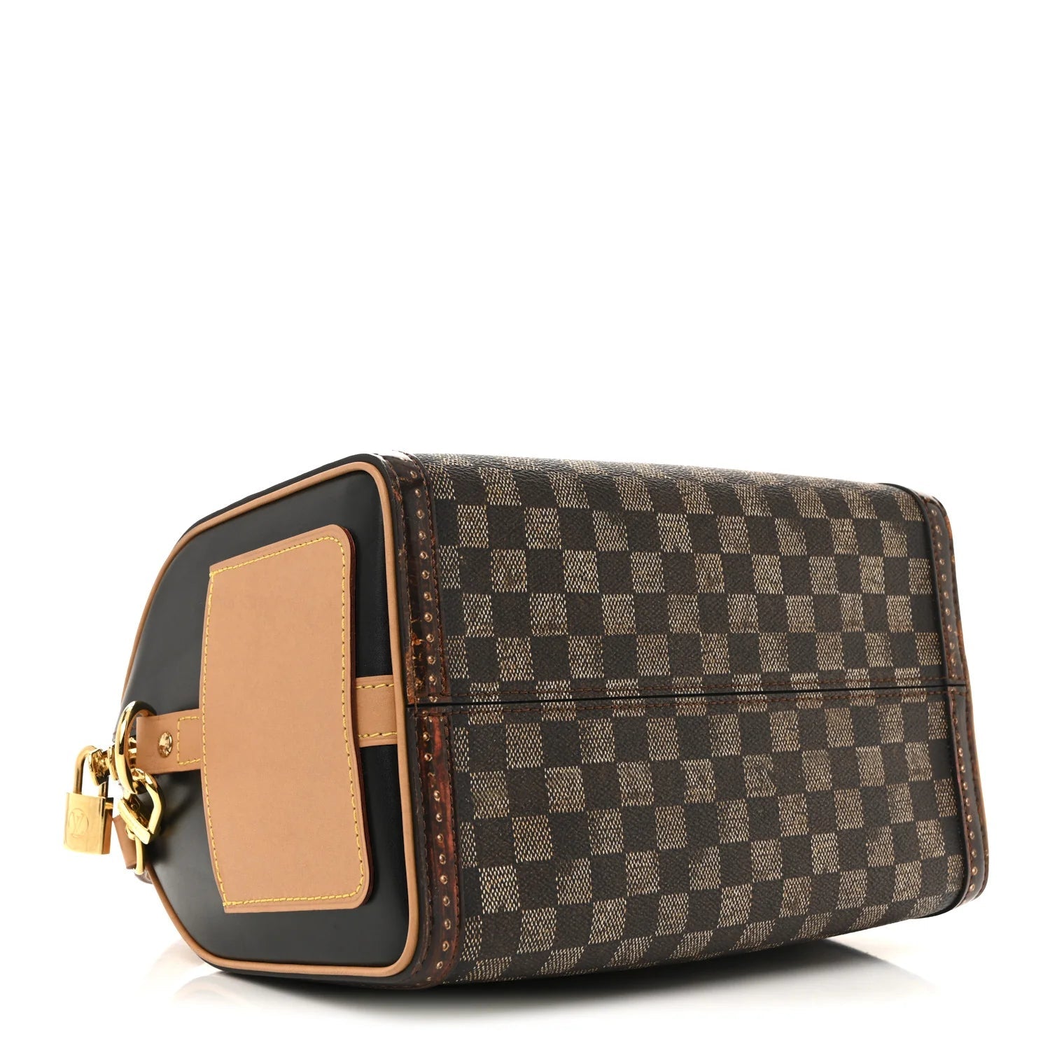 Transformed Damier Ebene Time Trunk Speedy Bandouliere 25 Black