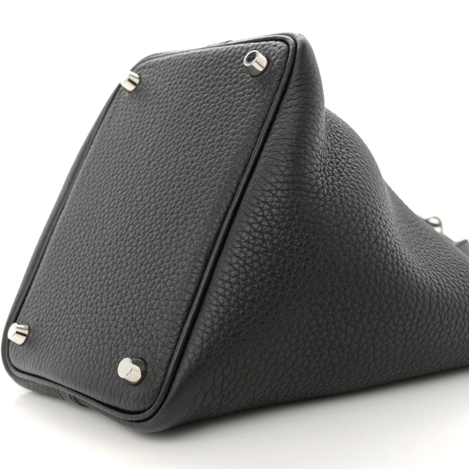 Taurillon Clemence Picotin Lock 18 PM Black