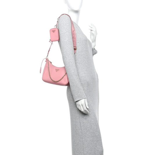 Saffiano Lux Re-Edition 2005 Shoulder Bag Petalo