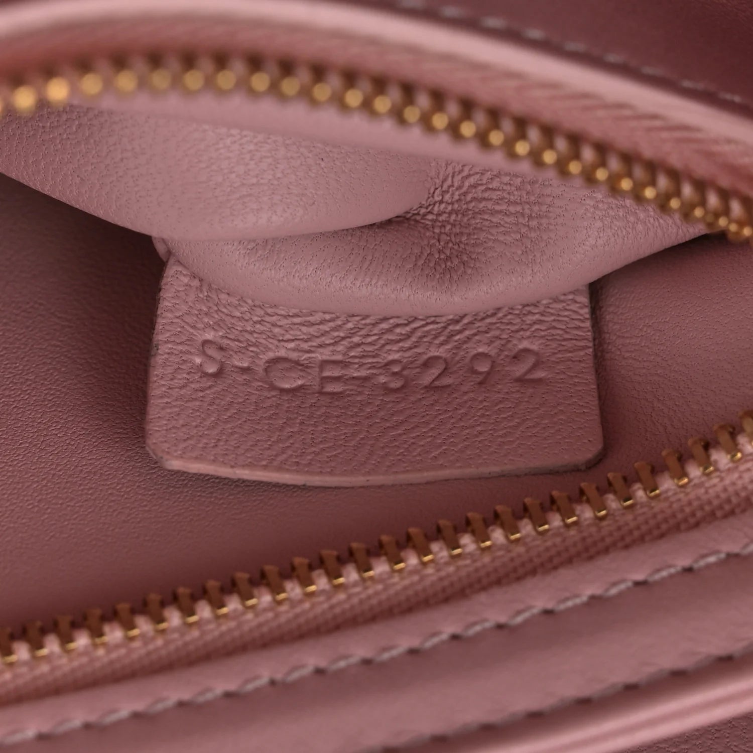 Shiny Calfskin Teen Triomphe Vintage Pink