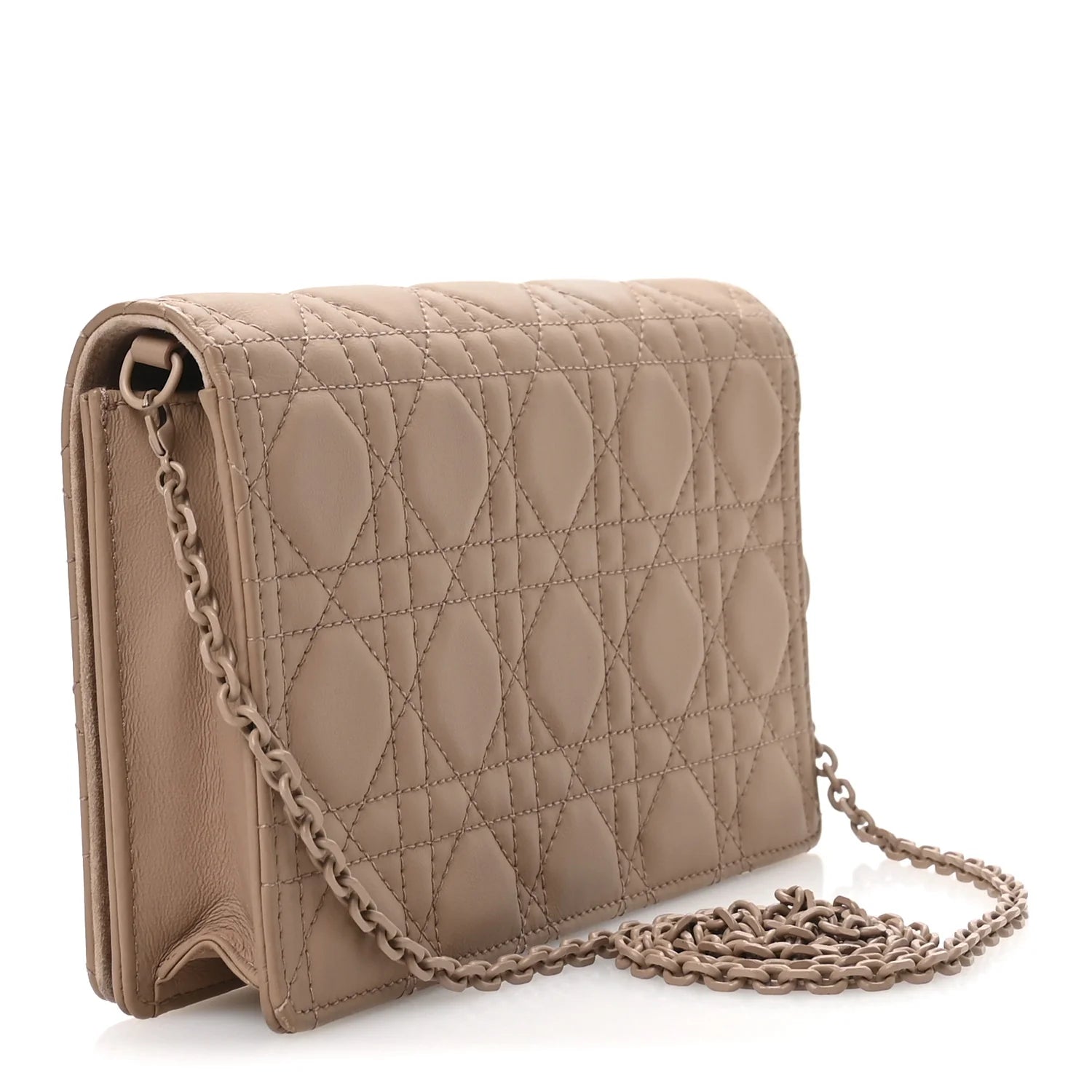 Ultra Matte Calfskin Cannage Lady Dior Clutch Fard