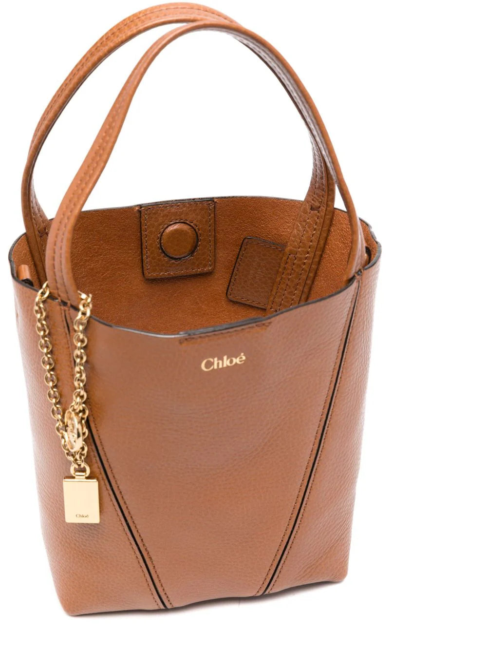 SPIN SMALL LEATHER TOTE