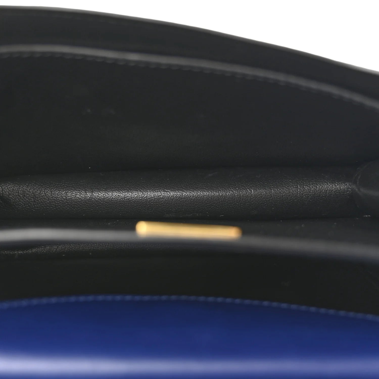 City Calf Saffiano Cahier Bag Bluette Black