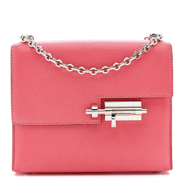 Chevre Mysore Mini Verrou Chaine Bag Rose Azalee