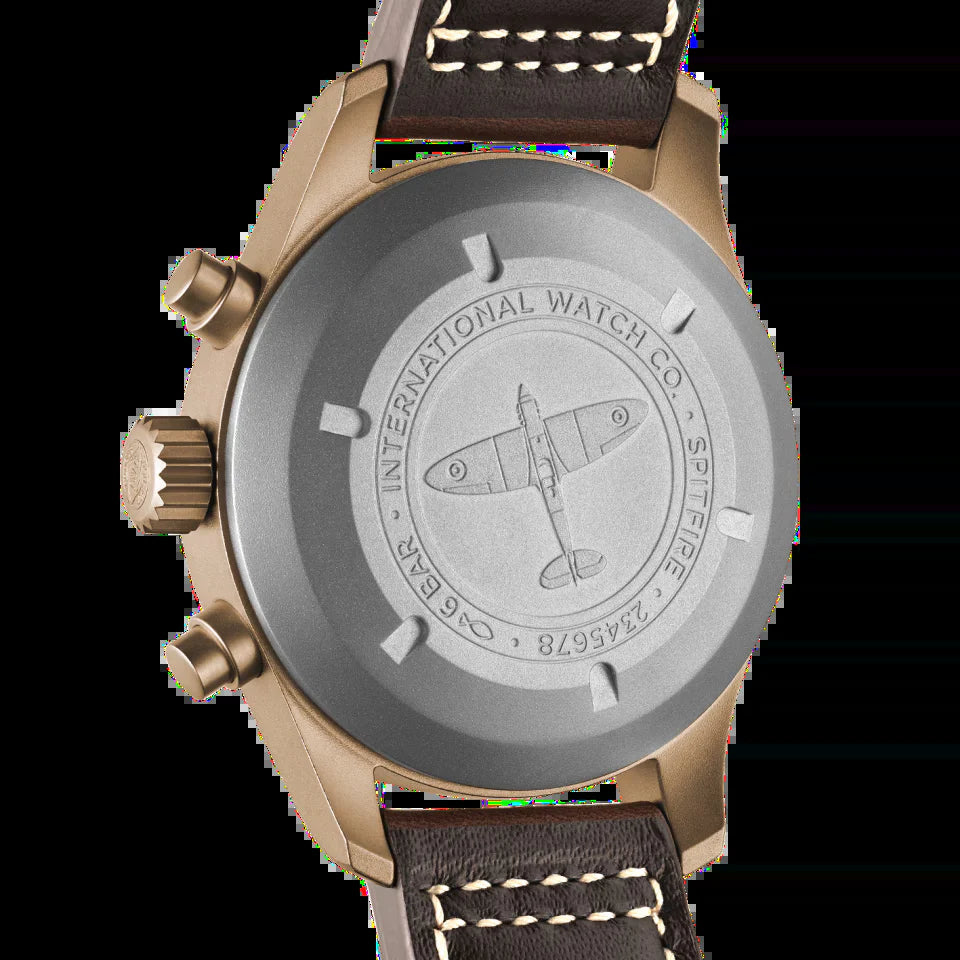 Unworn  Pilot'S Watch Spitfire Chronograph, Bronze, 41Mm, Ref# IW387902, Box and Papers