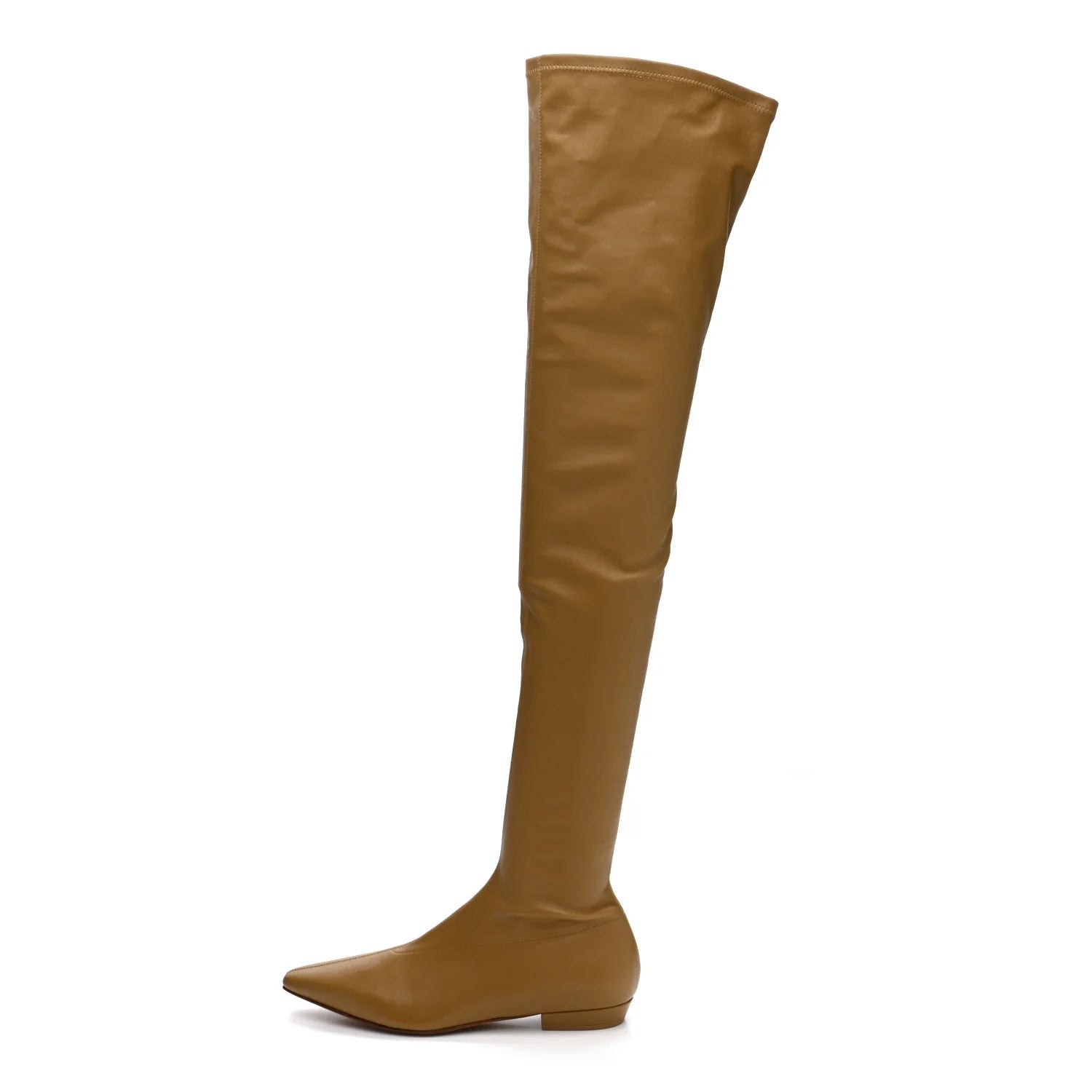 Cocktail Stretch Nappa Almond Boots 37.5 Fudge