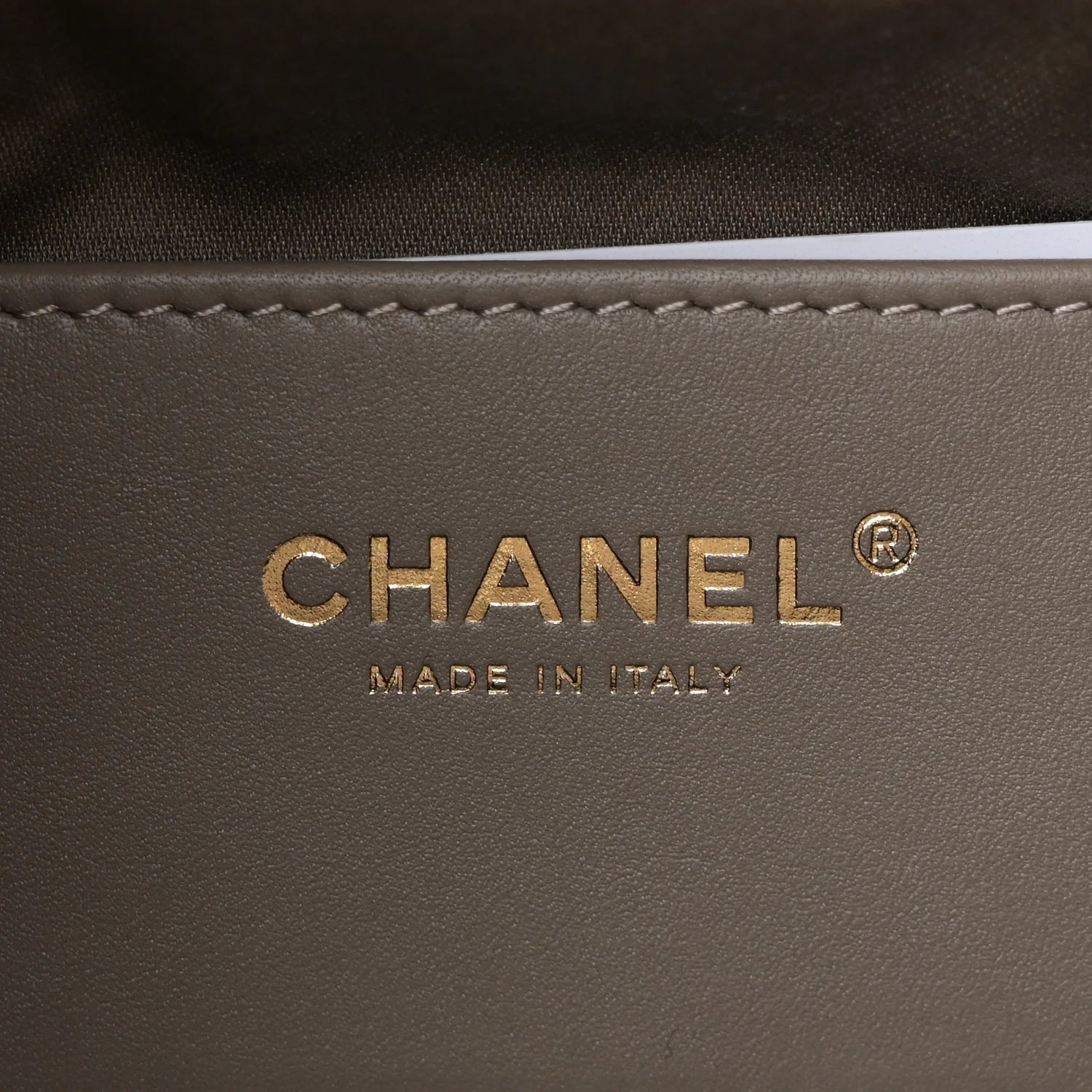 Suede Quilted Small  25 Handbag Dark Grey