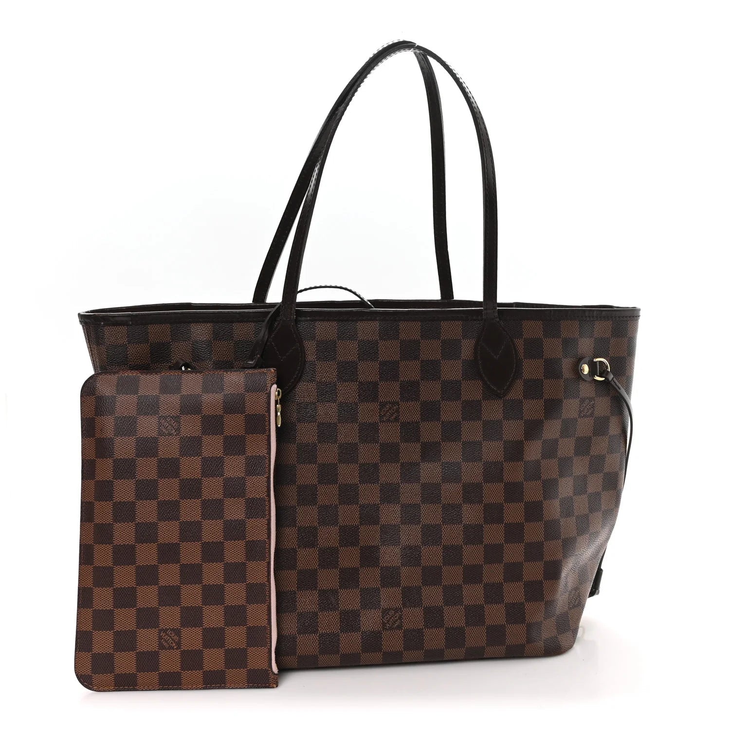 Damier Ebene Neo Neverfull MM Rose Ballerine