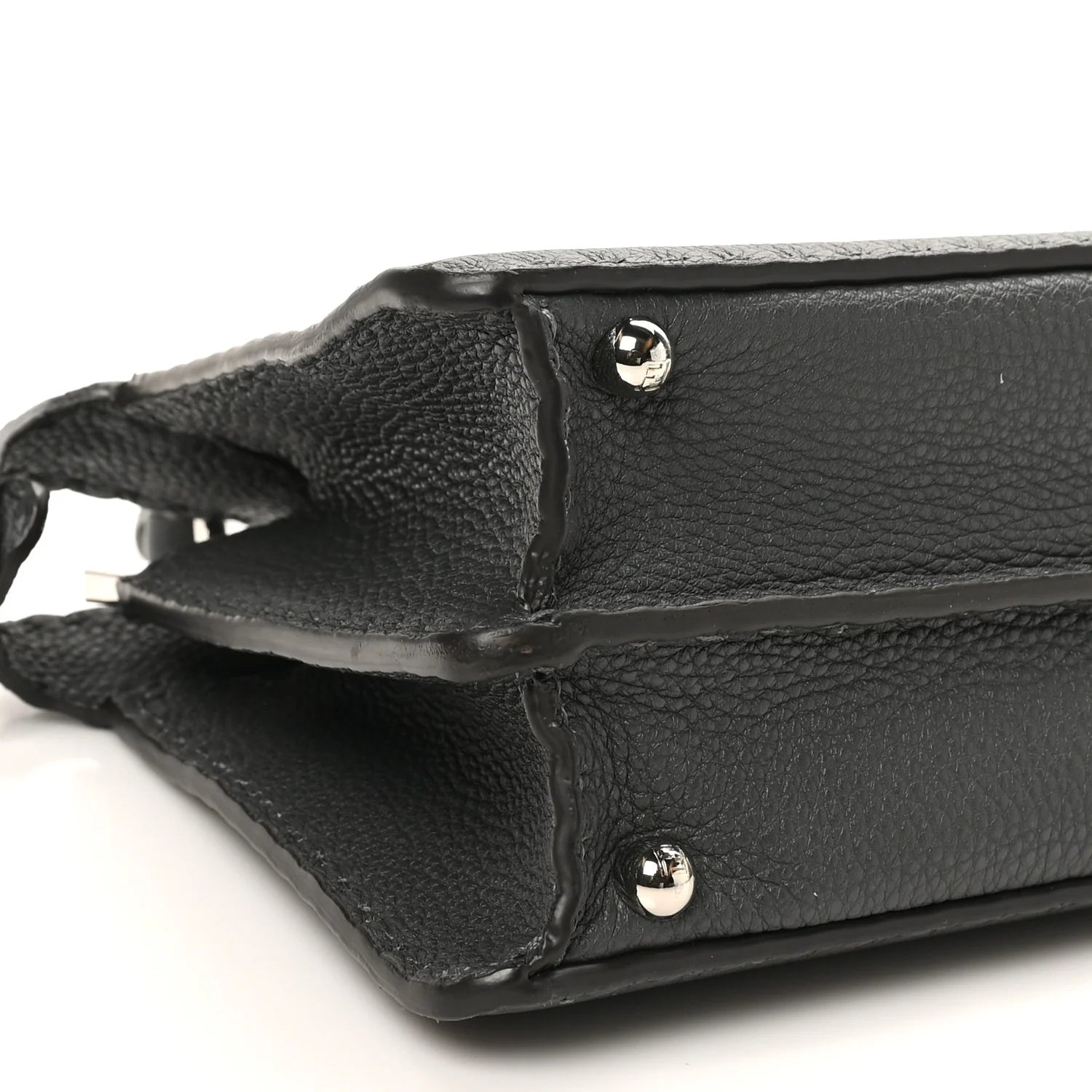 Cuoio Romano Selleria Chamois Small Peekaboo I SEE U Satchel Asfalto Camelia