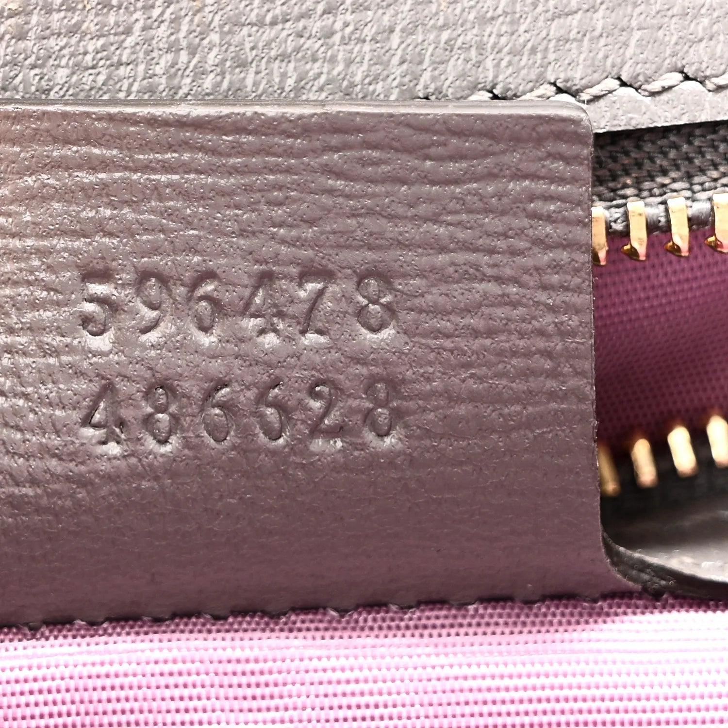 Textured Calfskin Medium Torchon GG Ring Shoulder Bag Grey