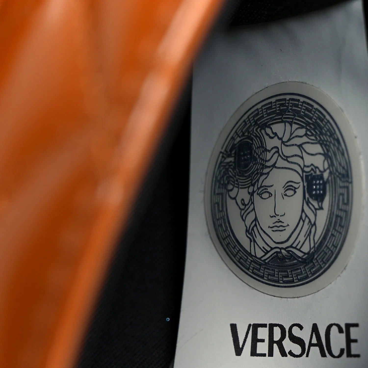 Patent Nappa Quilted La Medusa Chain Crossbody Brown