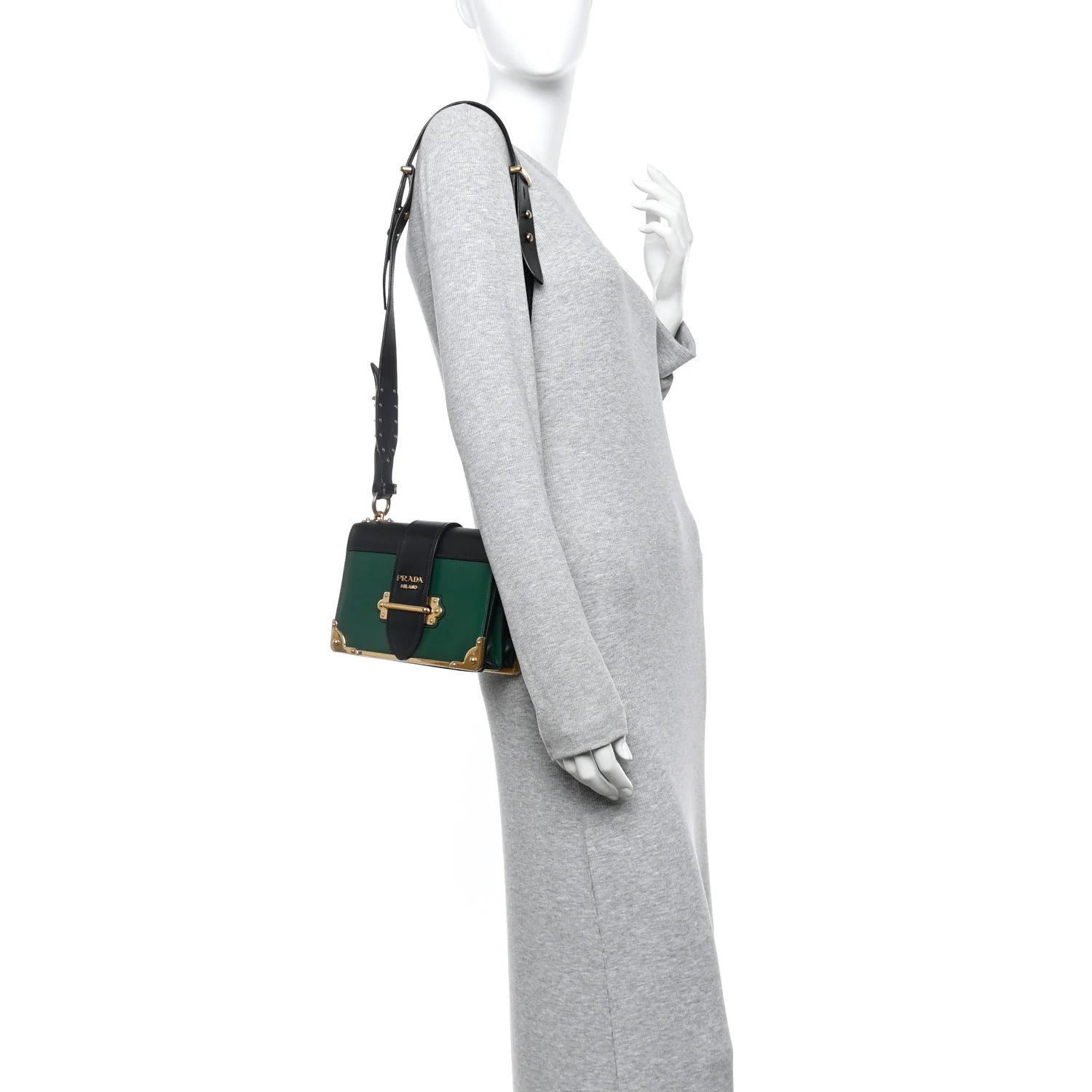 City Calf Saffiano Cahier Bag Biliardo Black