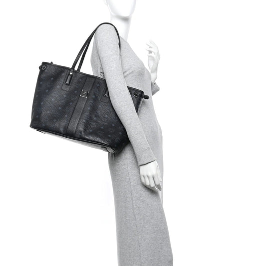 Visetos Medium Liz Reversible Shopper Tote Black