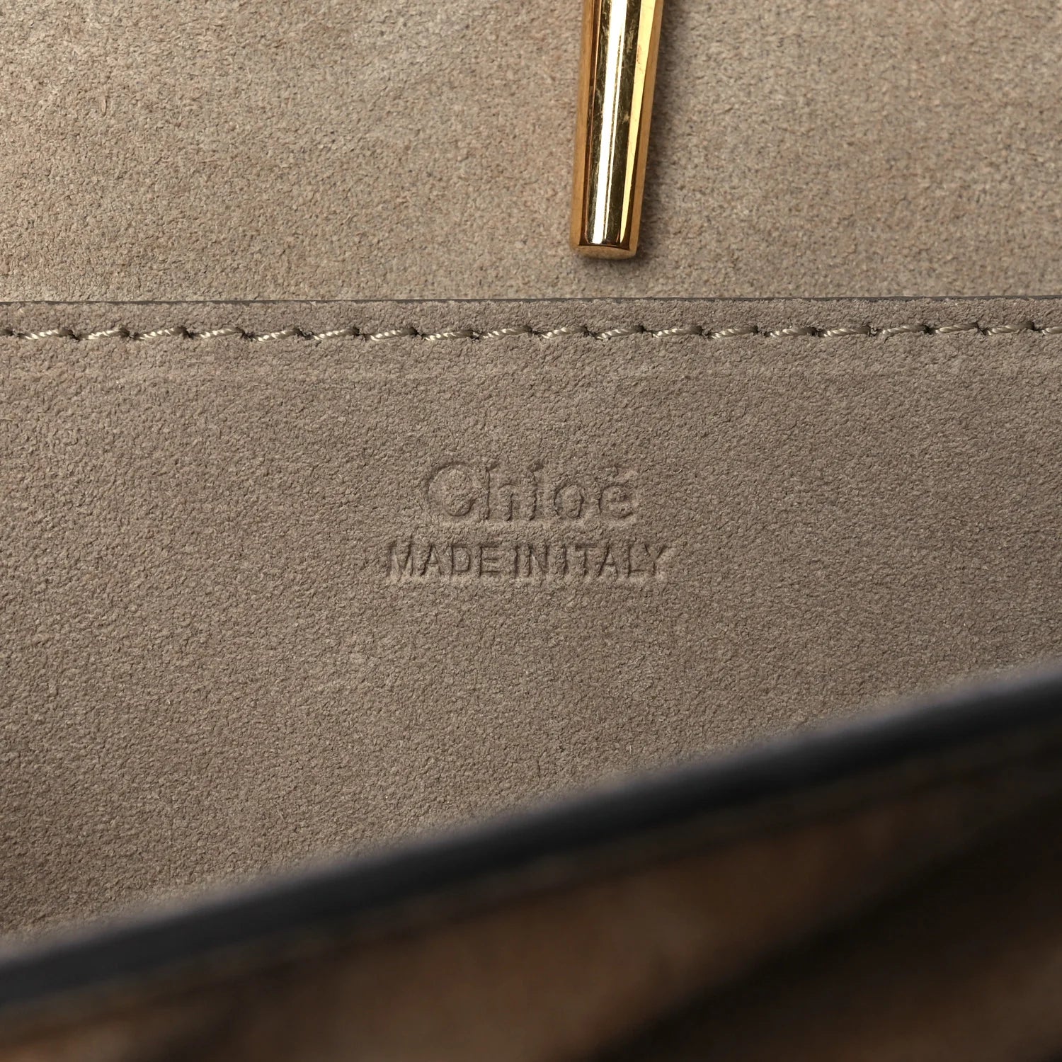 Suede Calfskin Quilted Drew Bijou Shoulder Bag Nut