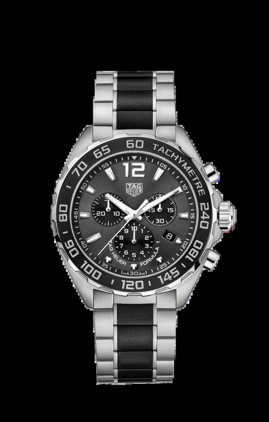 Unworn  Formula 1 Chronograph, Stainless Steel, Ceramic, 43Mm, Ref# CAZ1011.BA0843, Box & Papers