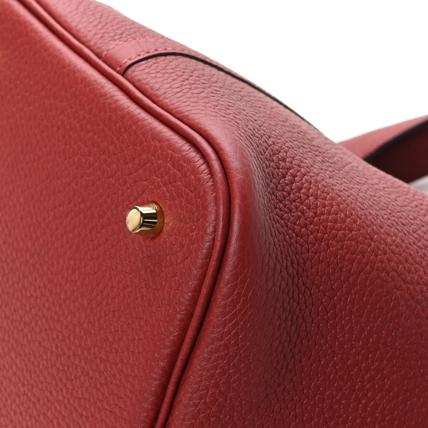 Taurillon Clemence Picotin Lock 22 MM Rouge H