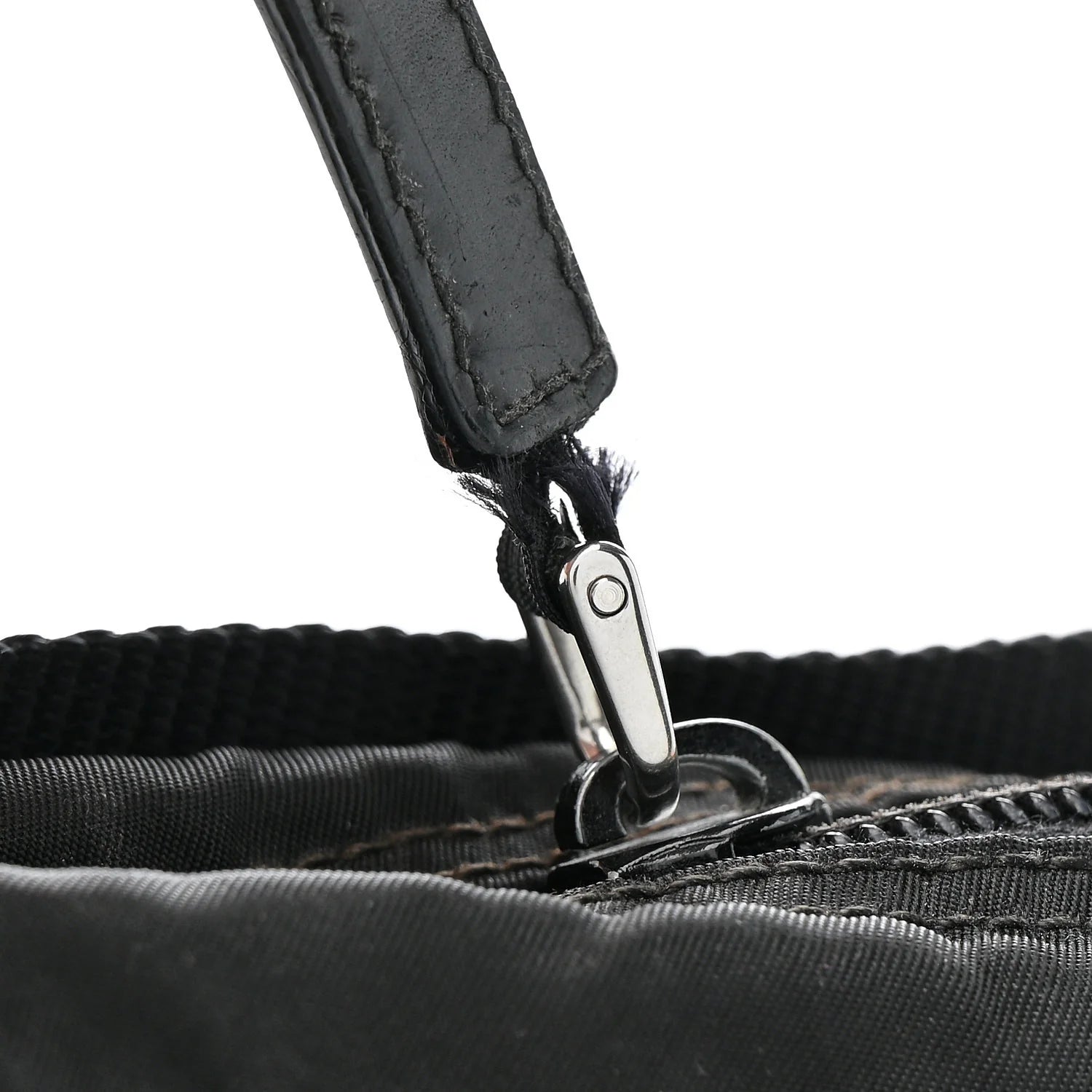 Tessuto Nylon Triangle Shoulder Bag Black