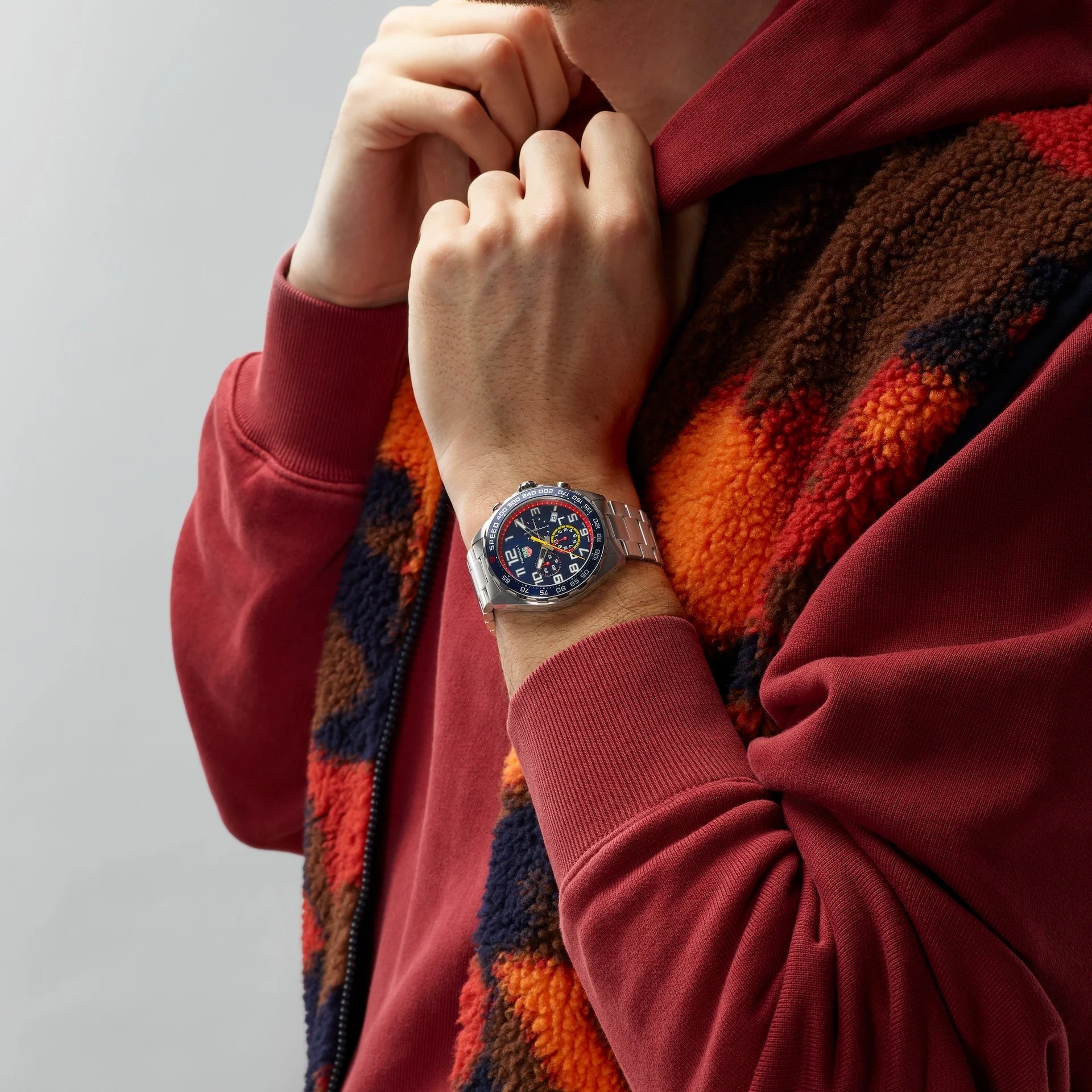 Unworn  Formula 1 Chronograph X Red Bull Racing Special Edition, Stainless Steel, 43Mm, Ref# CAZ101AL.BA0842, Box & Papers