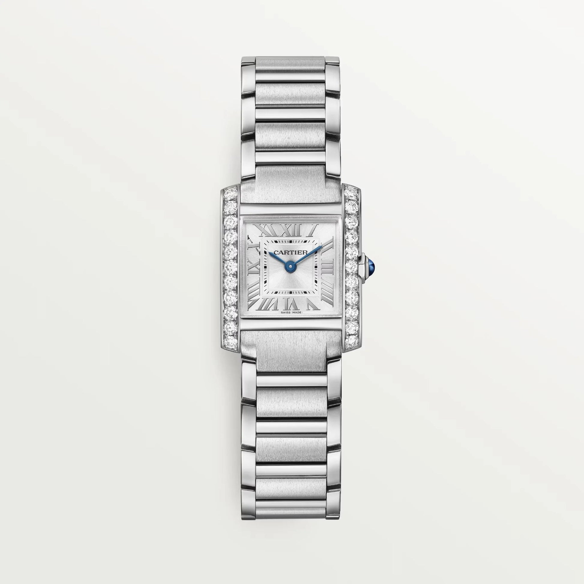 Unworn  Tank Francaise, Stainless Steel, 25.7Mm X 21.2Mm, Ref# W4TA0020, Box and Papers