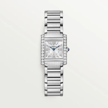 Unworn  Tank Francaise, Stainless Steel, 25.7Mm X 21.2Mm, Ref# W4TA0020, Box and Papers