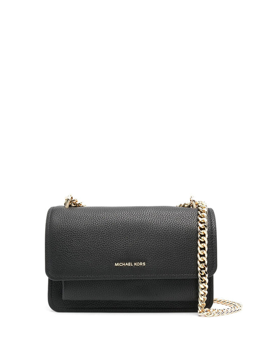 CLAIRE LARGE CONVERTIBLE SHOULDER BAG in PEBBLED LEATHER