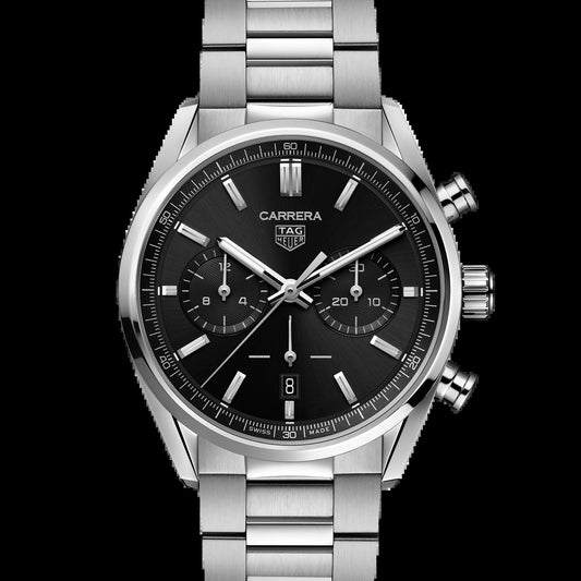 Unworn  Carrera Chronograph, Stainless Steel, 42Mm, Ref# CBN2010.BA0642, Box & Papers