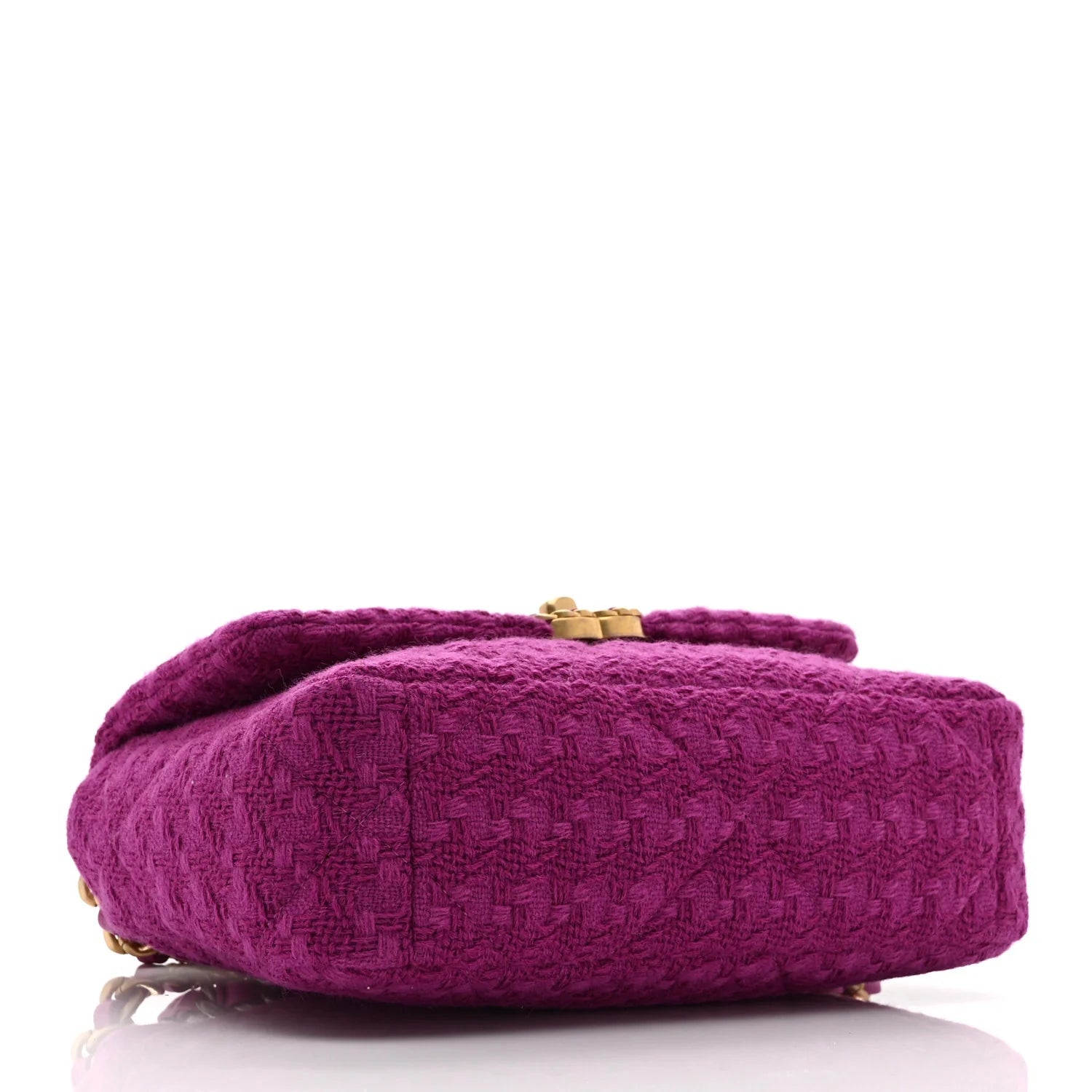 Tweed Quilted Medium  19 Flap Magenta