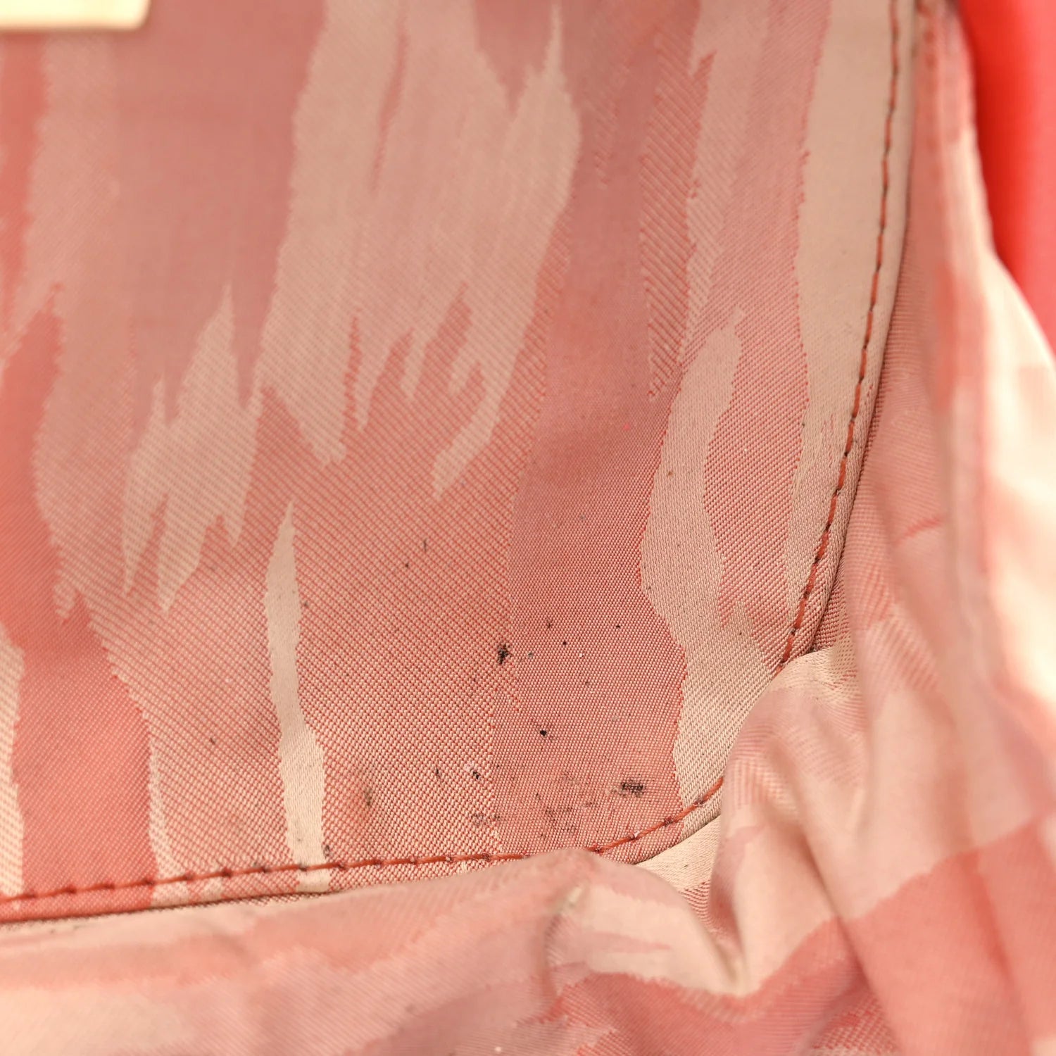 Satin Intrecciato Clutch Orange